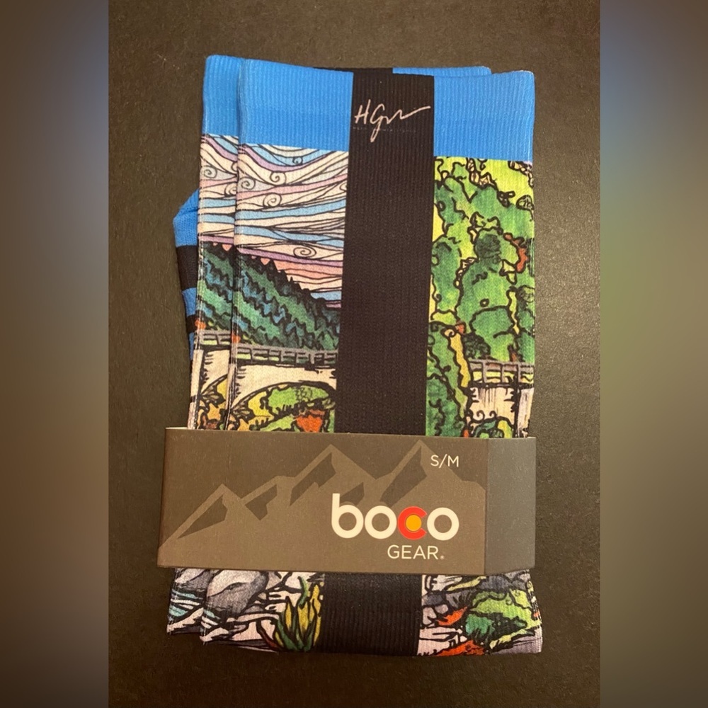 BOCO Gear No Hands Bridge Performance 7” Crew‎ Unisex Socks Size S/M